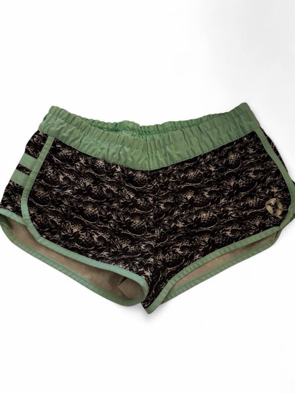 Hurley Women’s Small Pineapple Print Athletic Running Shorts